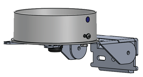 Flat Base and Adjustable Mounting Bracket