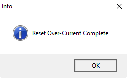 Reset Over-Current Complete