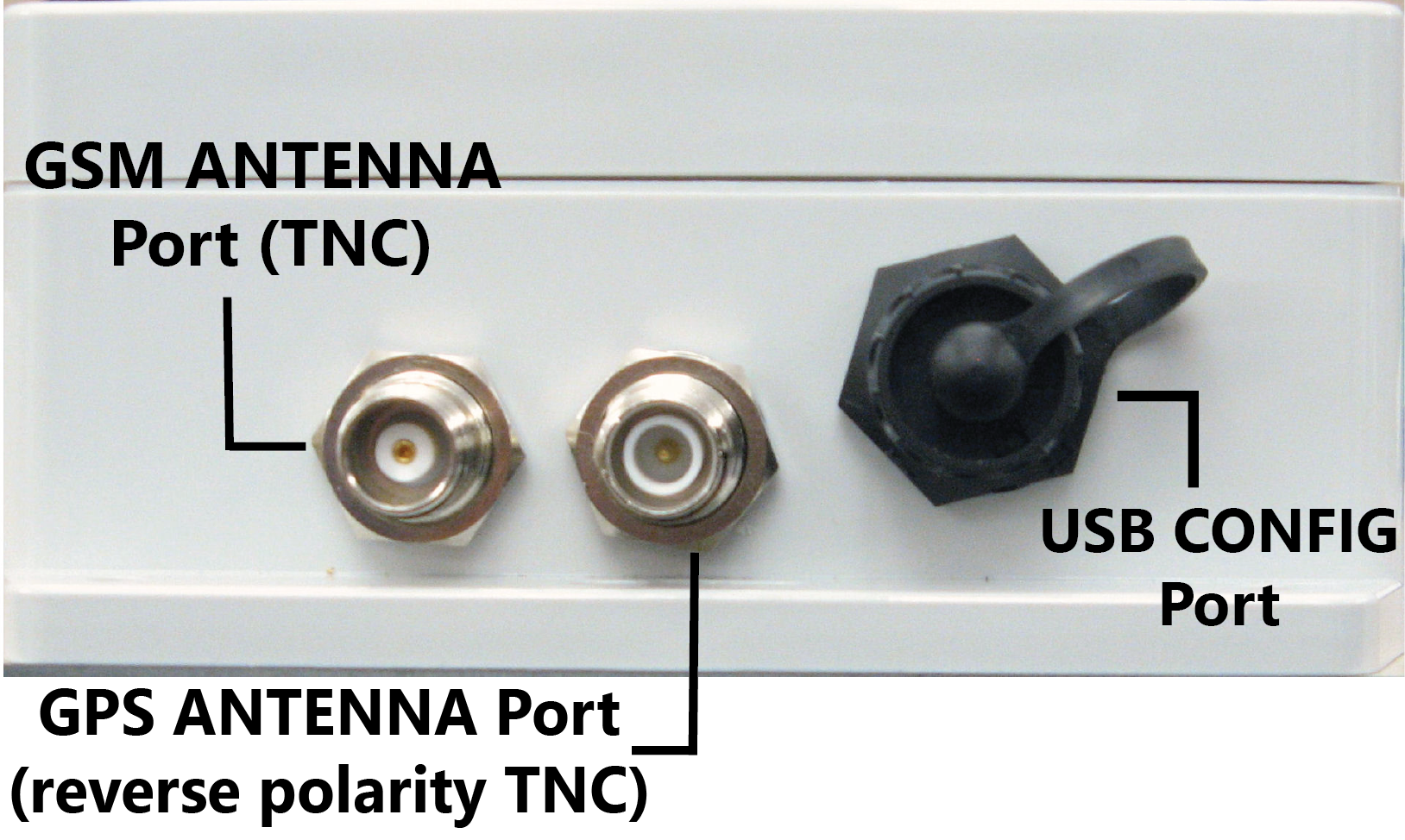 RM4150/RM4151 Enclosure Connectors - Antenna and USB Config
