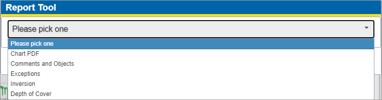 Report Tool Drop-down List