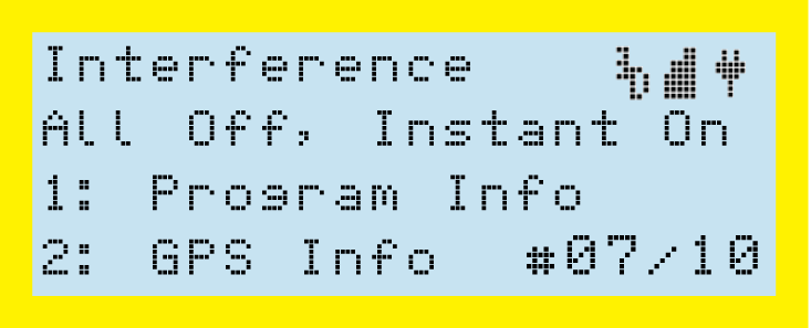 Interference Program Screen 2