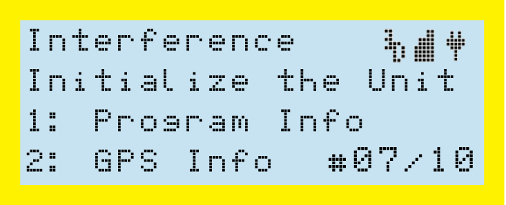 Interference Initializing Unit