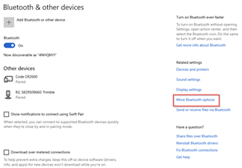 More Bluetooth Options