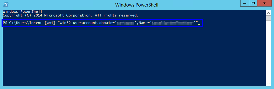 Determine the SID for Domain Service Account