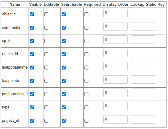 Feature Attributes - Visible