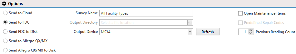 Options Pane