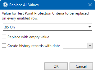 Replace All Values Window