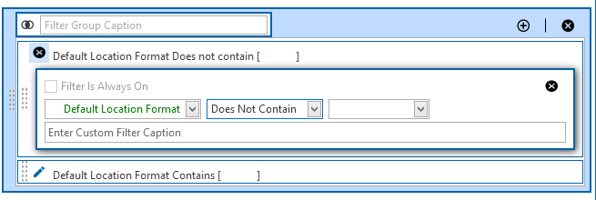 Filter Conditions Added