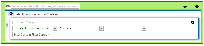  'Or' Filter Operators