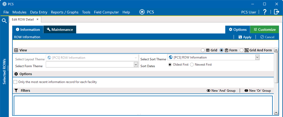 Form Option - Select Form Theme