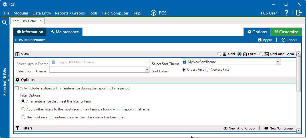 Form Option - Select Form Theme