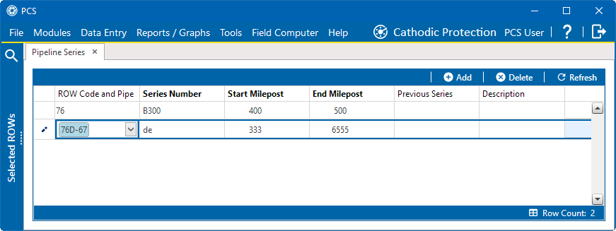 Second Segment of Pipeline Series