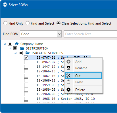 Cut Shortcut Menu
