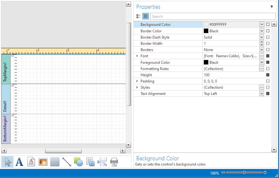Modify Form Report Margins