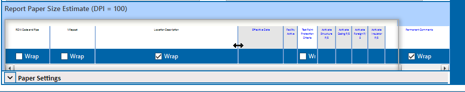 Resizing a Column