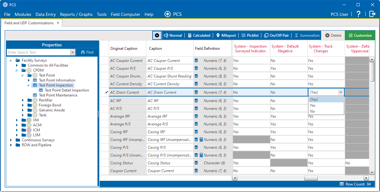 Set Up Change Tracking for Individual Fields