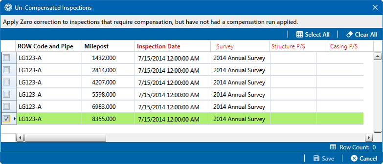 Un-Compensated Inspections