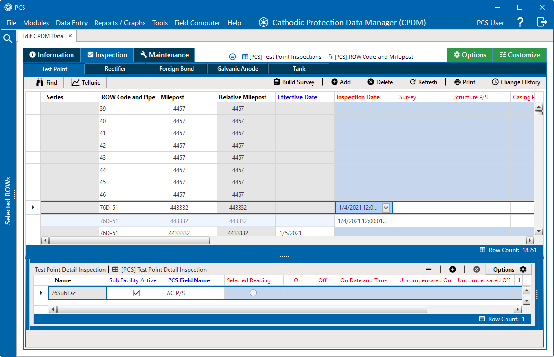 Edit CPDM Data - Uncomensated On and Off Fields